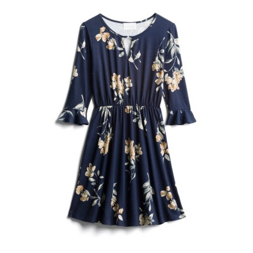 Stitch Fix - French Grey Fit and Flare Dress - M
